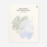 Flying Tiger Copenhagen watercolor paper pad, 24x30 cm, hobby art supply with textured surface for painting projects.