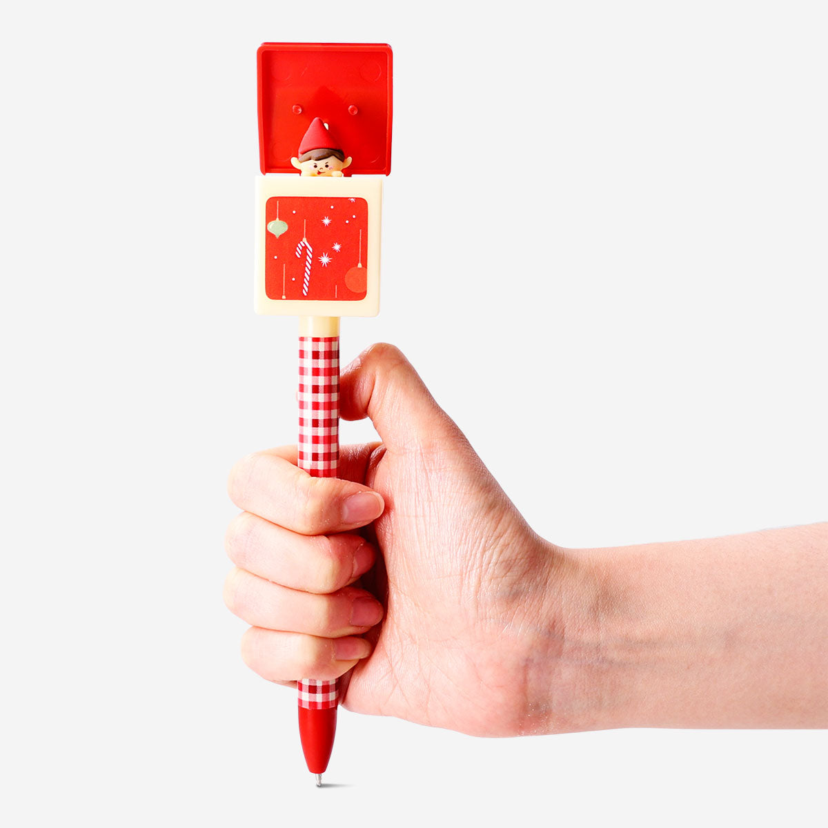 Flying Tiger Copenhagen fidget elf ballpoint pen for office use, featuring a playful elf design and smooth writing tip.