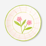 Decorative ceramic bowl with embossed flower design, 21 cm in diameter, perfect for kitchen use by Flying Tiger Copenhagen.