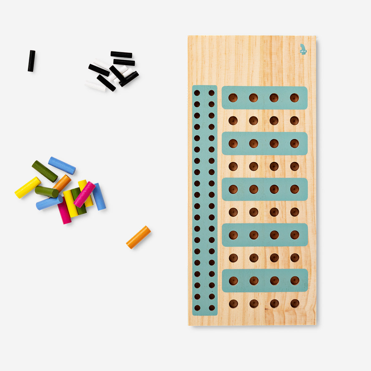 Flying Tiger Copenhagen Brain Breaker game featuring colorful plastic pieces and a game board for fun mental challenges.