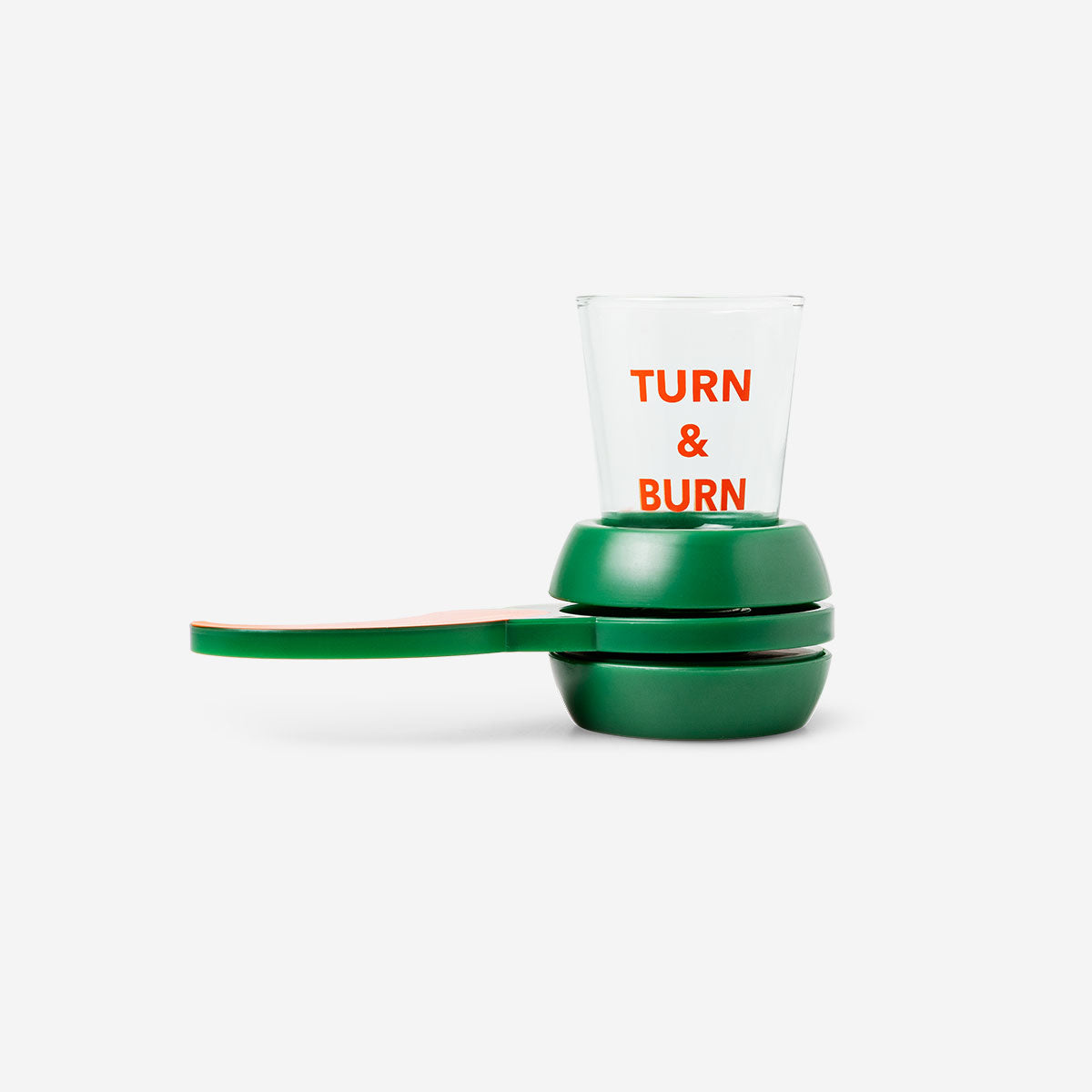 Flying Tiger Copenhagen shot spinner gadget with colorful spinning top and compact design, perfect for fun and entertainment.