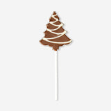 Flying Tiger Copenhagen Christmas tree cocoa confectionery lollipop, colorful and festive food treat with a tree shape.