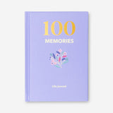 A6 memory journal in English by Flying Tiger Copenhagen, showing a closed notebook with a textured cover and elastic band closure.