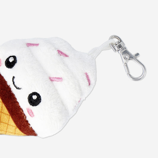 Plush toy key ring - Soft ice