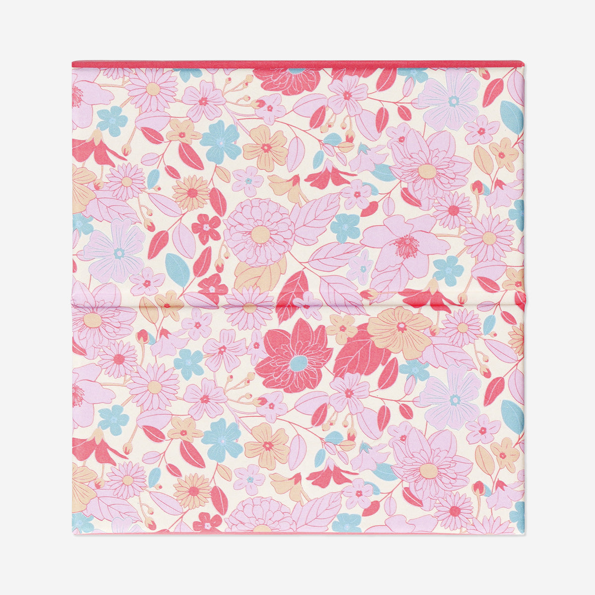 Floral memo box with mirror