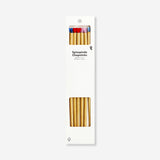 Wood chopsticks with heart toppers - 4 pcs