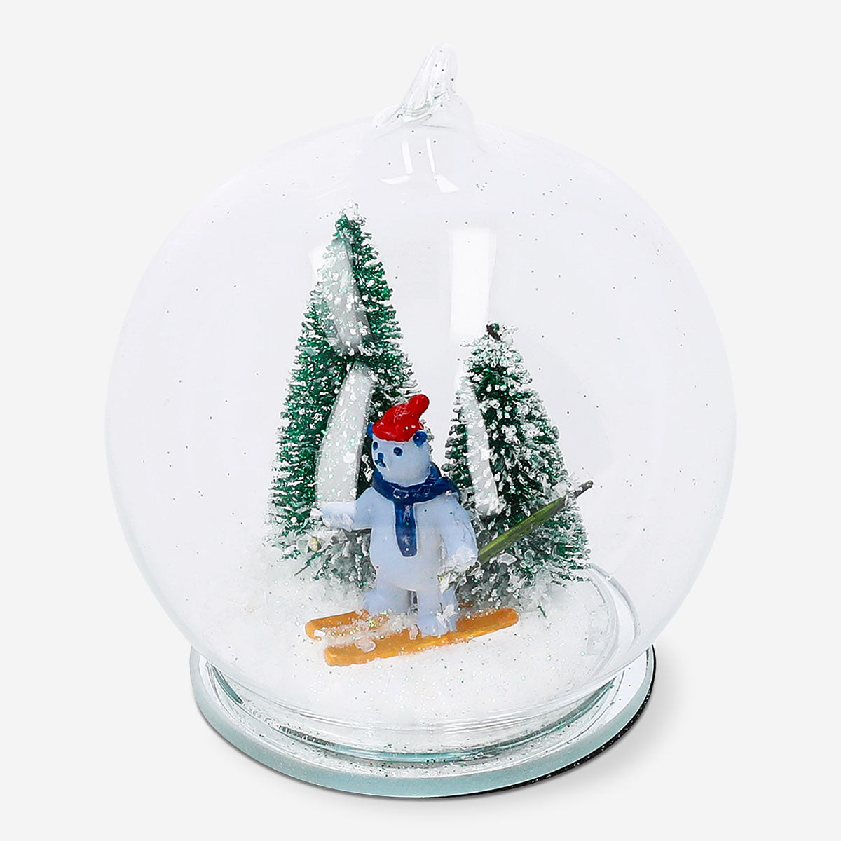 Flying Tiger Copenhagen Christmas scenery bauble featuring festive holiday decorations for home decor.