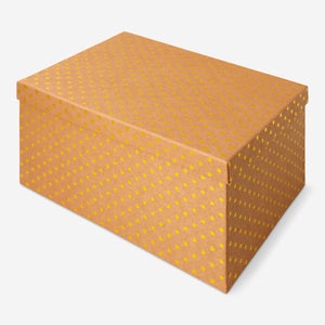 Craft gift box with gold foil star design, 20x28 cm, from Flying Tiger Copenhagen, ideal for office or gift packaging.