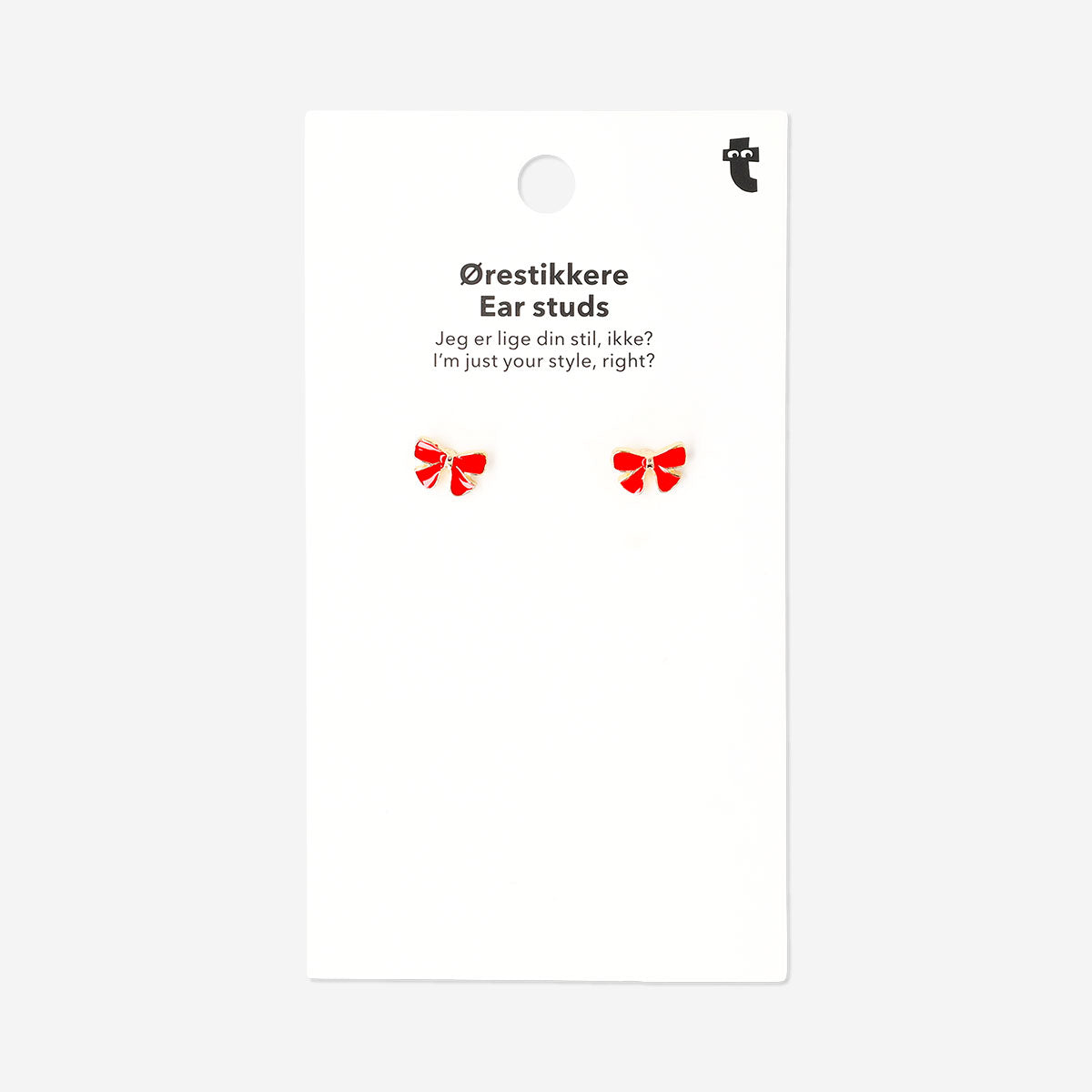 Ear studs - Red bows