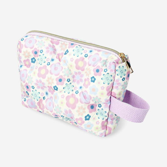Floral cosmetic bag