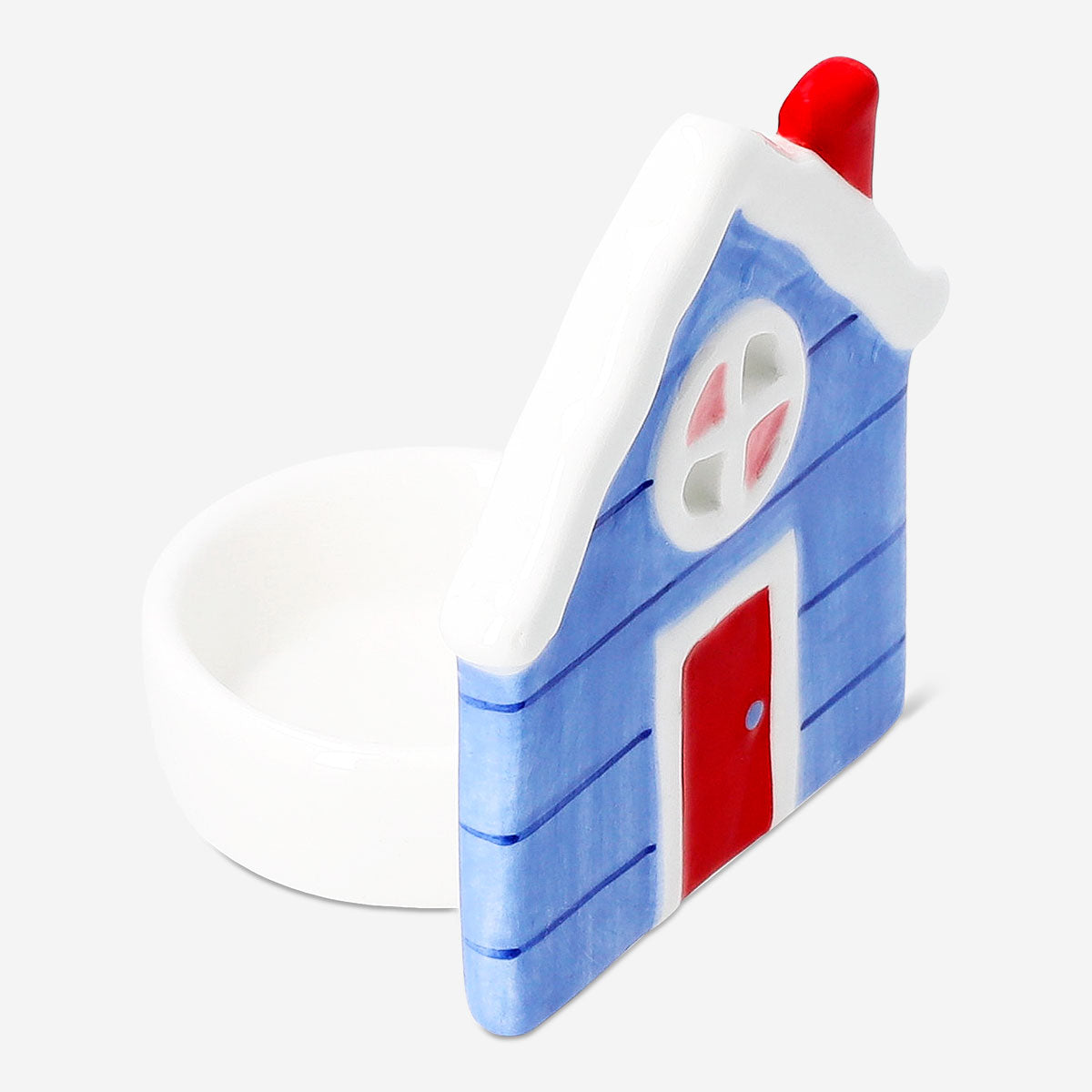 Flying Tiger Copenhagen house tealight holder, 9 cm tall, featuring a cozy home design perfect for decorative candle lighting.
