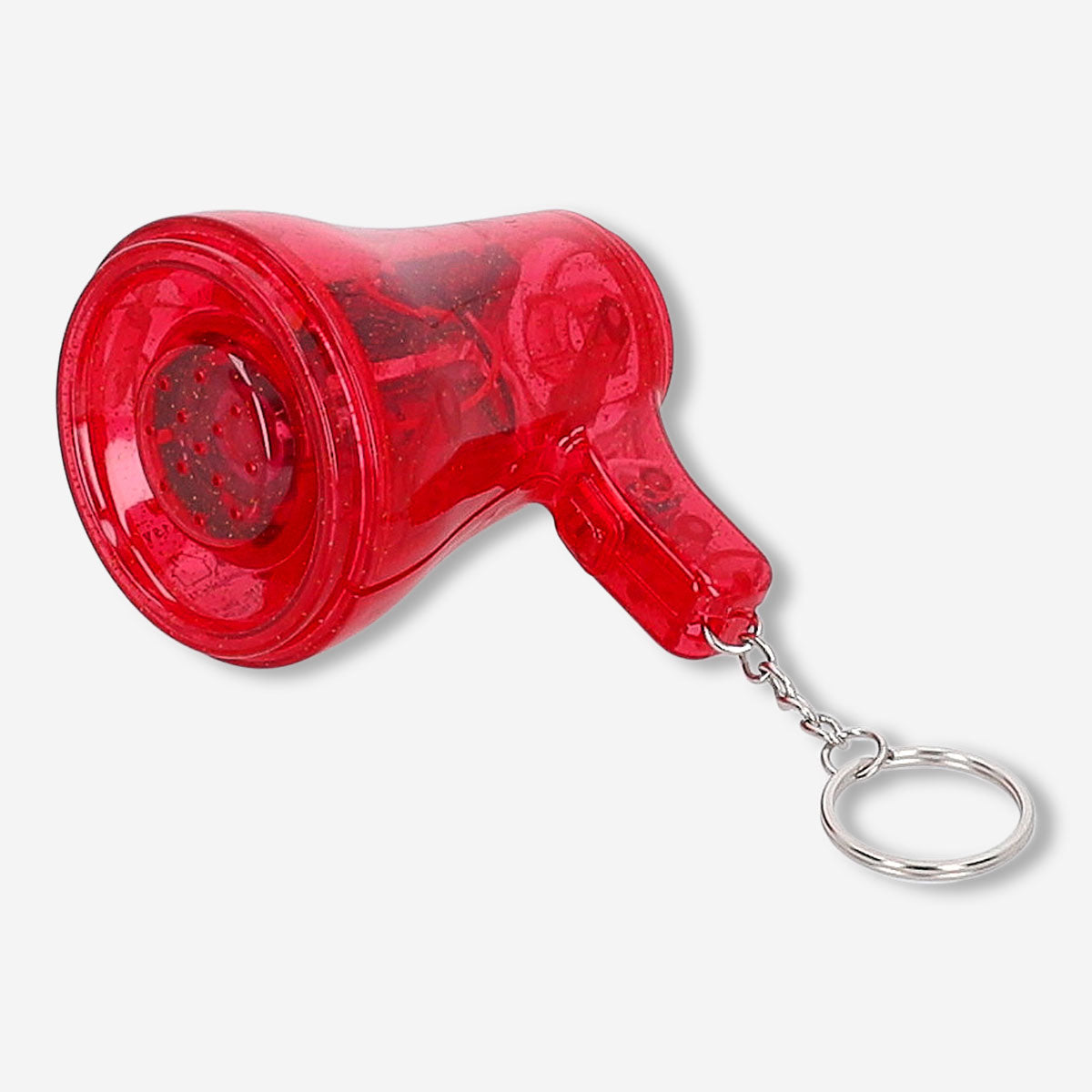 Flying Tiger Copenhagen voice changer gadget with recording function, showing colorful device with buttons and microphone on a table.