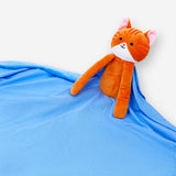 Soft plush blanket featuring a cute tabby cat design, perfect for cozy home decor by Flying Tiger Copenhagen.