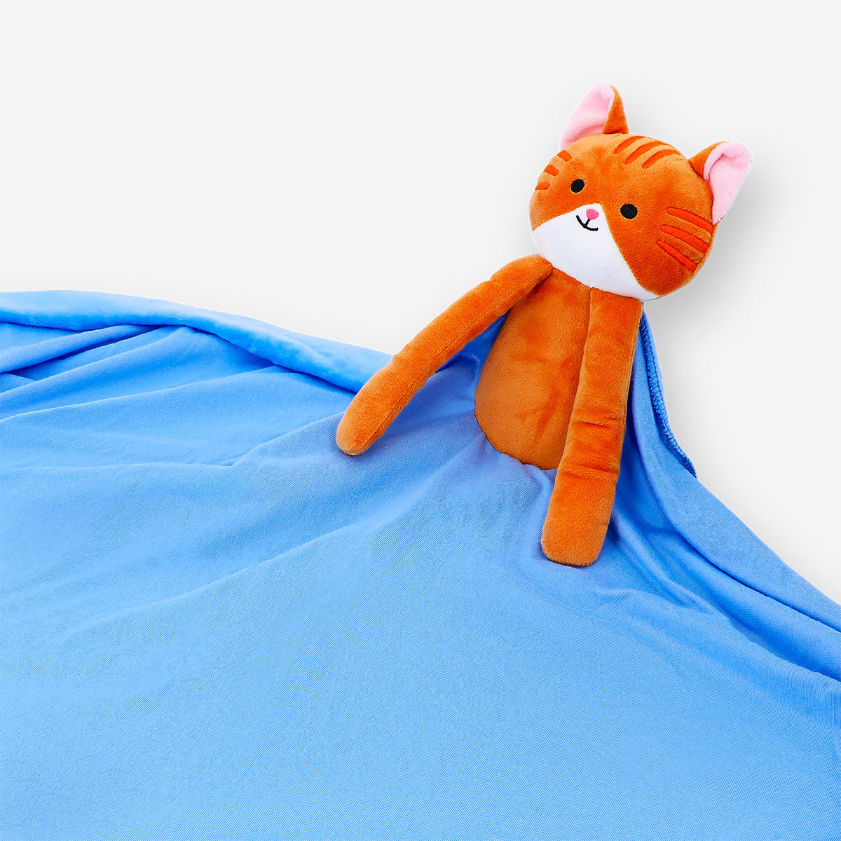 Soft plush blanket featuring a cute tabby cat design, perfect for cozy home decor by Flying Tiger Copenhagen.