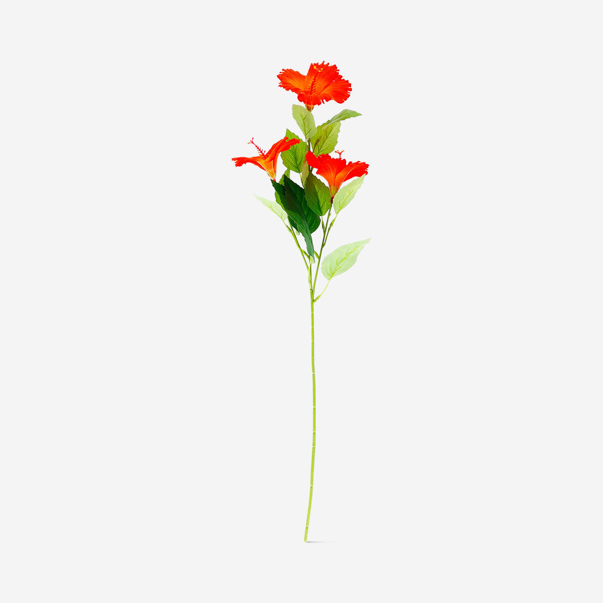 Decorative 66cm hibiscus flower for home decor by Flying Tiger Copenhagen, showcasing vibrant petals and detailed design.