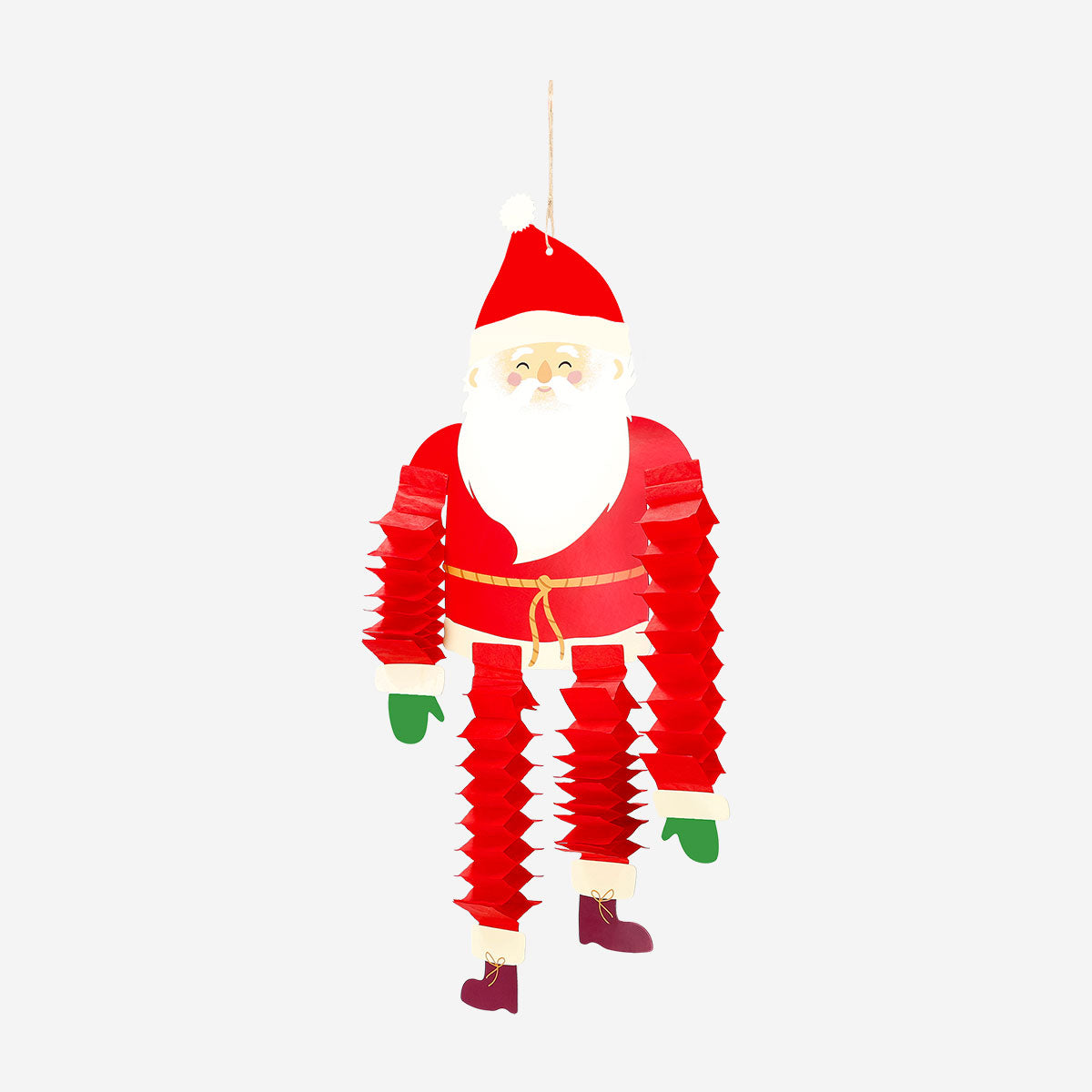 Paper Santa for hanging