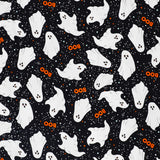 Flying Tiger Copenhagen ghost-themed tablecloth, 140x220 cm, with playful ghost illustrations perfect for Halloween or themed decor.