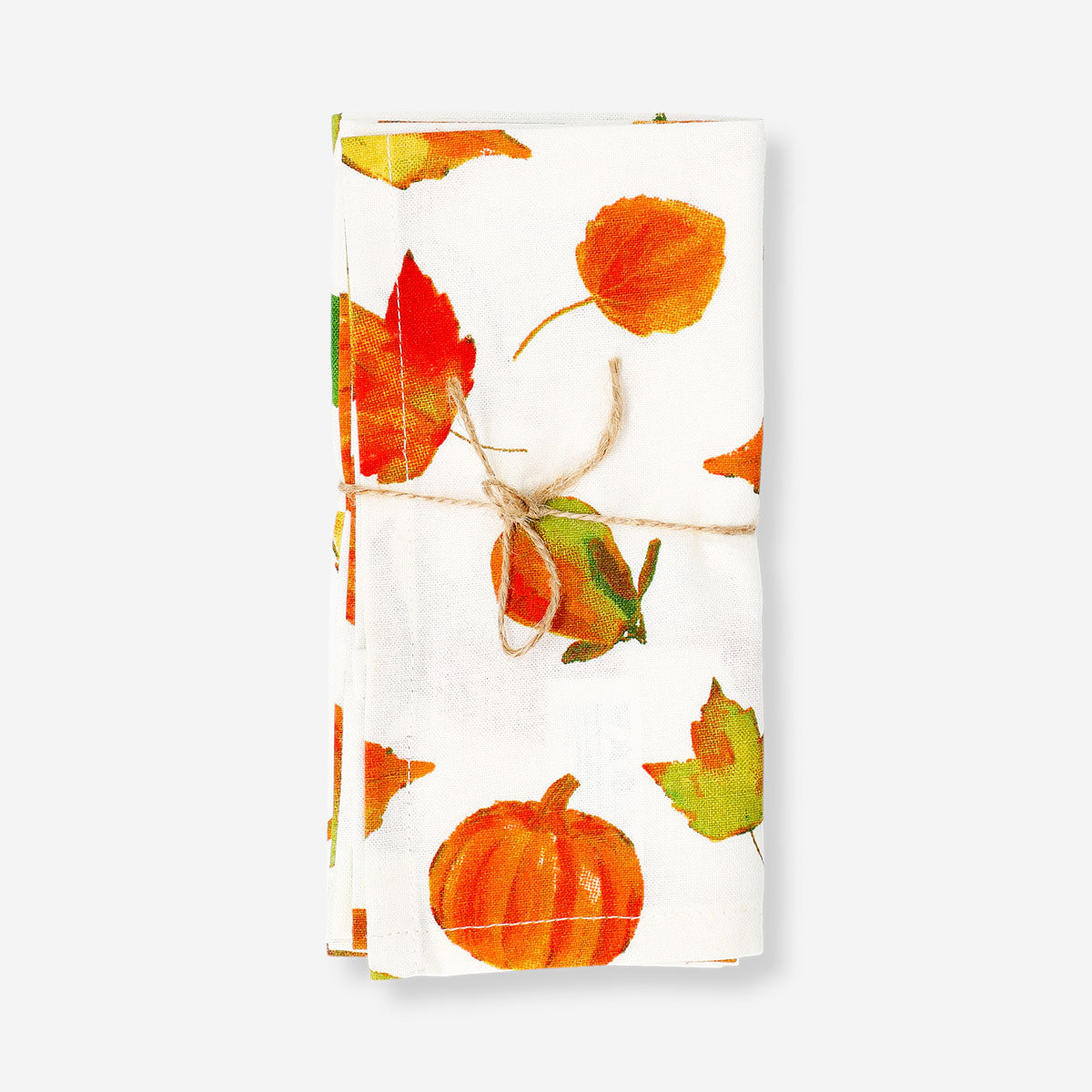 Set of two autumnal fabric napkins from Flying Tiger Copenhagen featuring seasonal fall-inspired design.