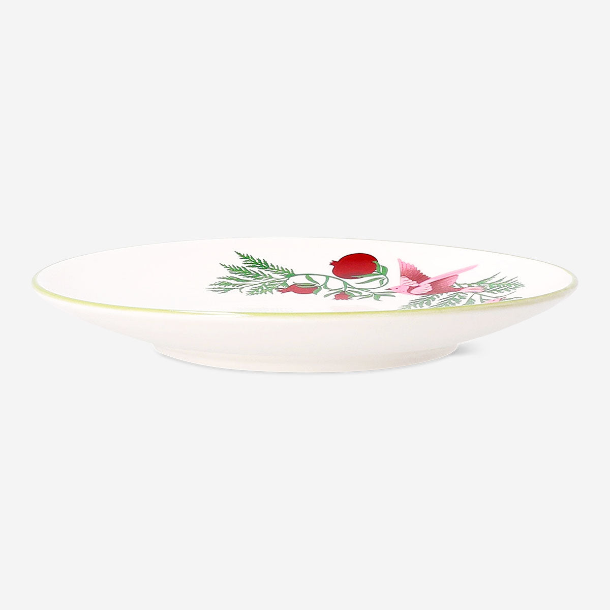 Decorative 20 cm Flying Tiger Copenhagen Christmas print plate with festive holiday design for kitchen use.