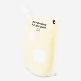 White acrylic paint in an 80 ml jar from Flying Tiger Copenhagen, suitable for hobby arts and crafts projects.
