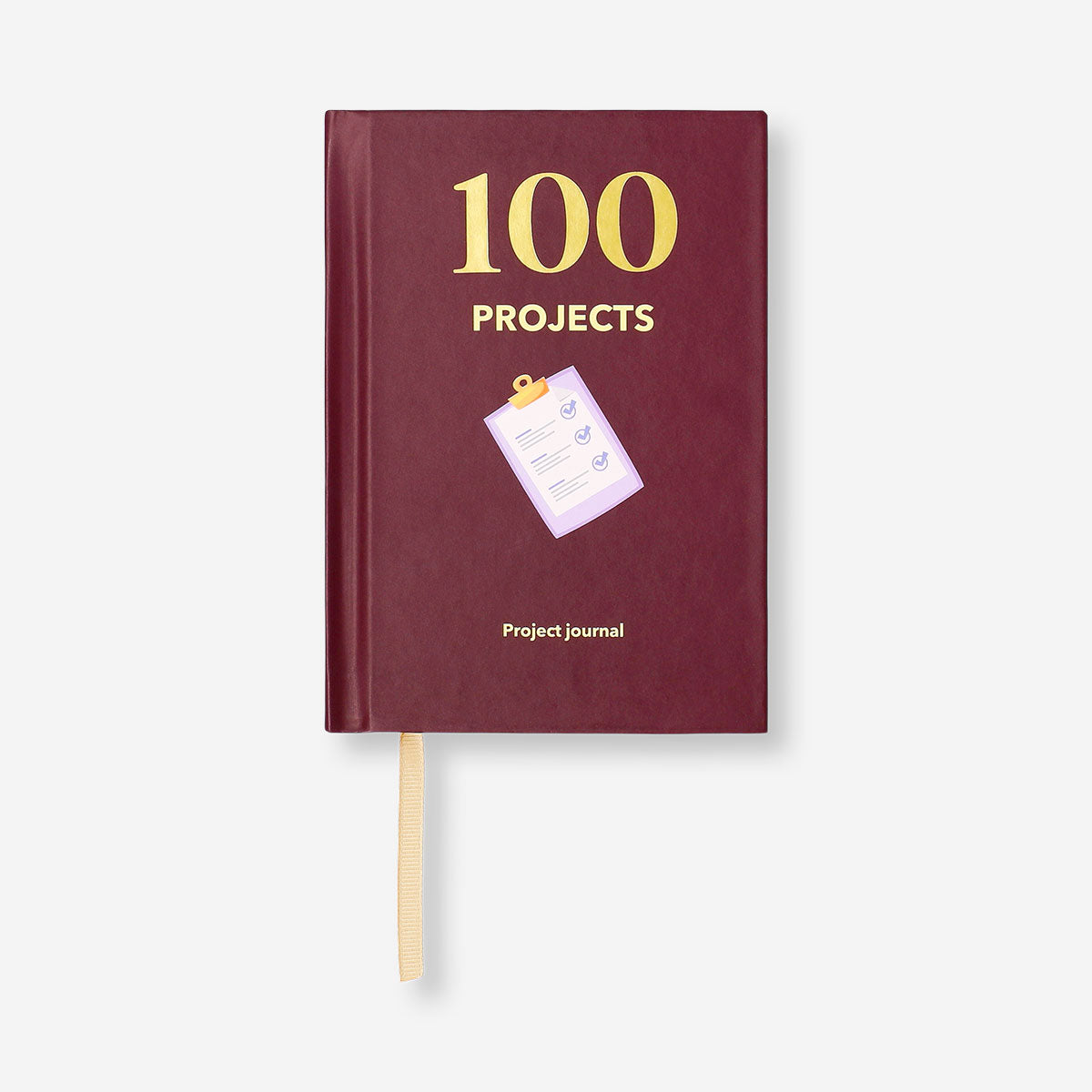 A6 project planner in English by Flying Tiger Copenhagen showing a colorful, organized office planner with pages for project notes.