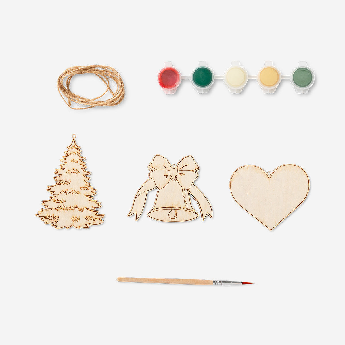 DIY houten kerstslinger