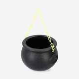 Flying Tiger Copenhagen witch's cauldron trick or treat basket for Halloween party, featuring a spooky black cauldron design.