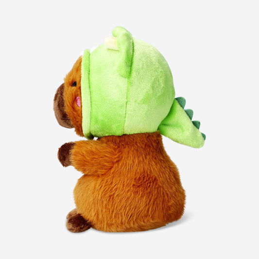 Plush toy - Capybara with Triceratop hat