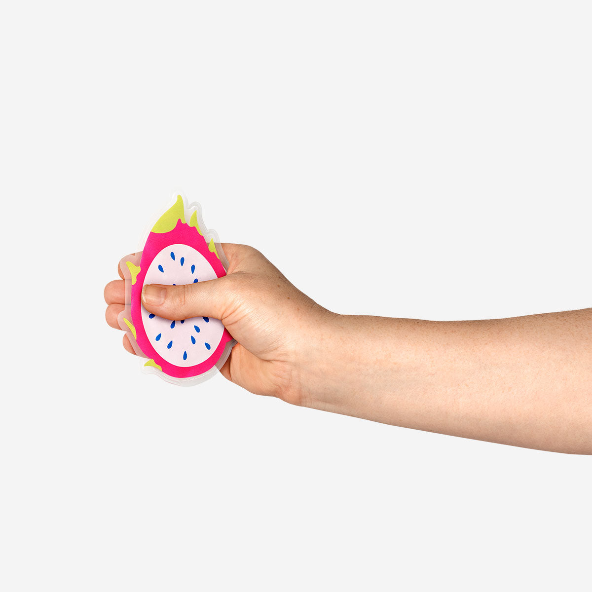 Flying Tiger Copenhagen pocket cooling pad with vibrant dragon fruit design, compact gadget for refreshing relief on the go.