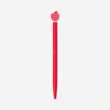 Pink apple-shaped ballpoint pen from Flying Tiger Copenhagen, ideal for office use, with a colorful, playful design.
