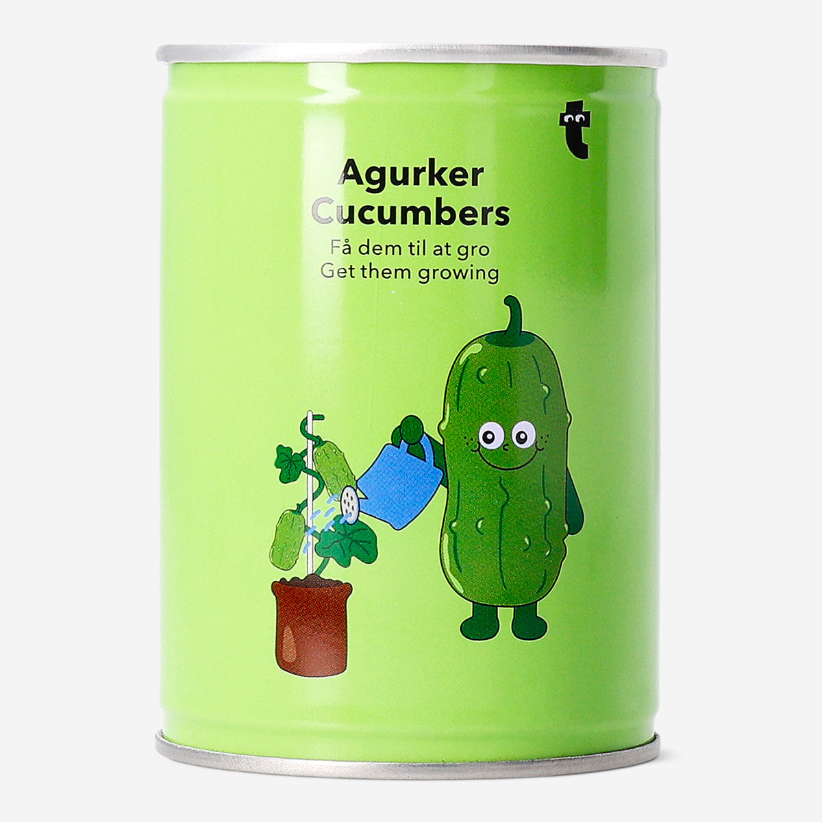 Flying Tiger Copenhagen cucumber grow kit gadget with seeds, soil, and container for home gardening and plant growth.