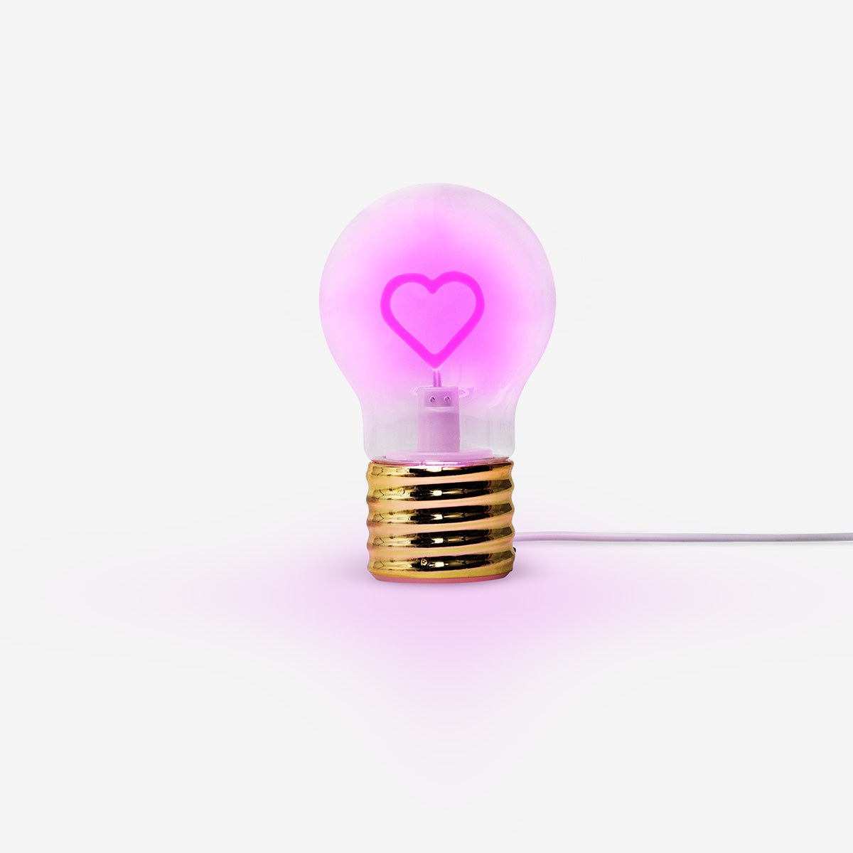 Cosy lamp - Light bulb with heart