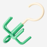 Green scarf and belt hook from Flying Tiger Copenhagen, designed for home organization and decorative storage.
