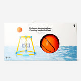 Floating basketball game set for pools by Flying Tiger Copenhagen, includes a basketball and floating hoop for water fun.