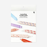 DIY painted candles - 3 pcs