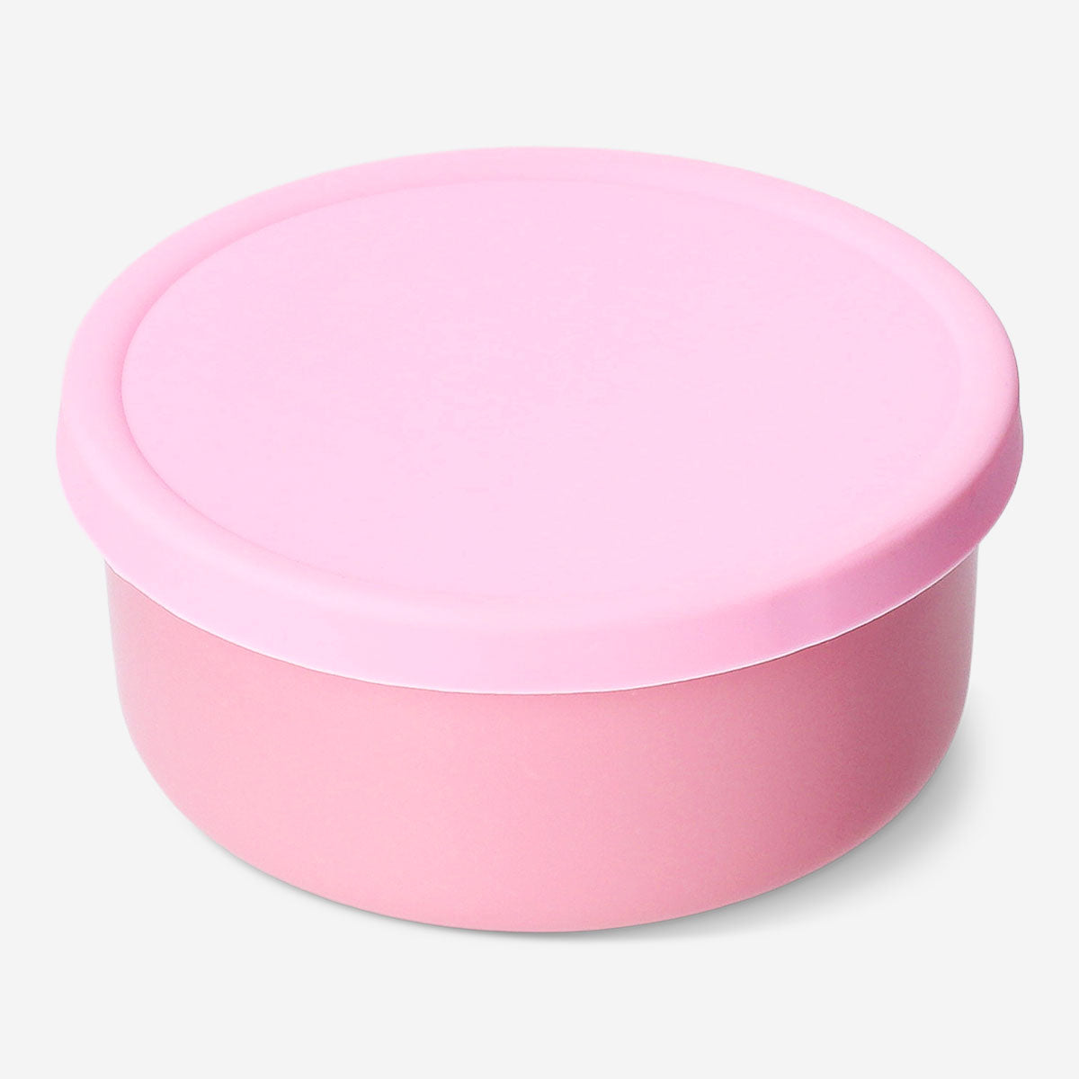 Boîte alimentaire en céramique rose avec couvercle en silicone - 17 cm
