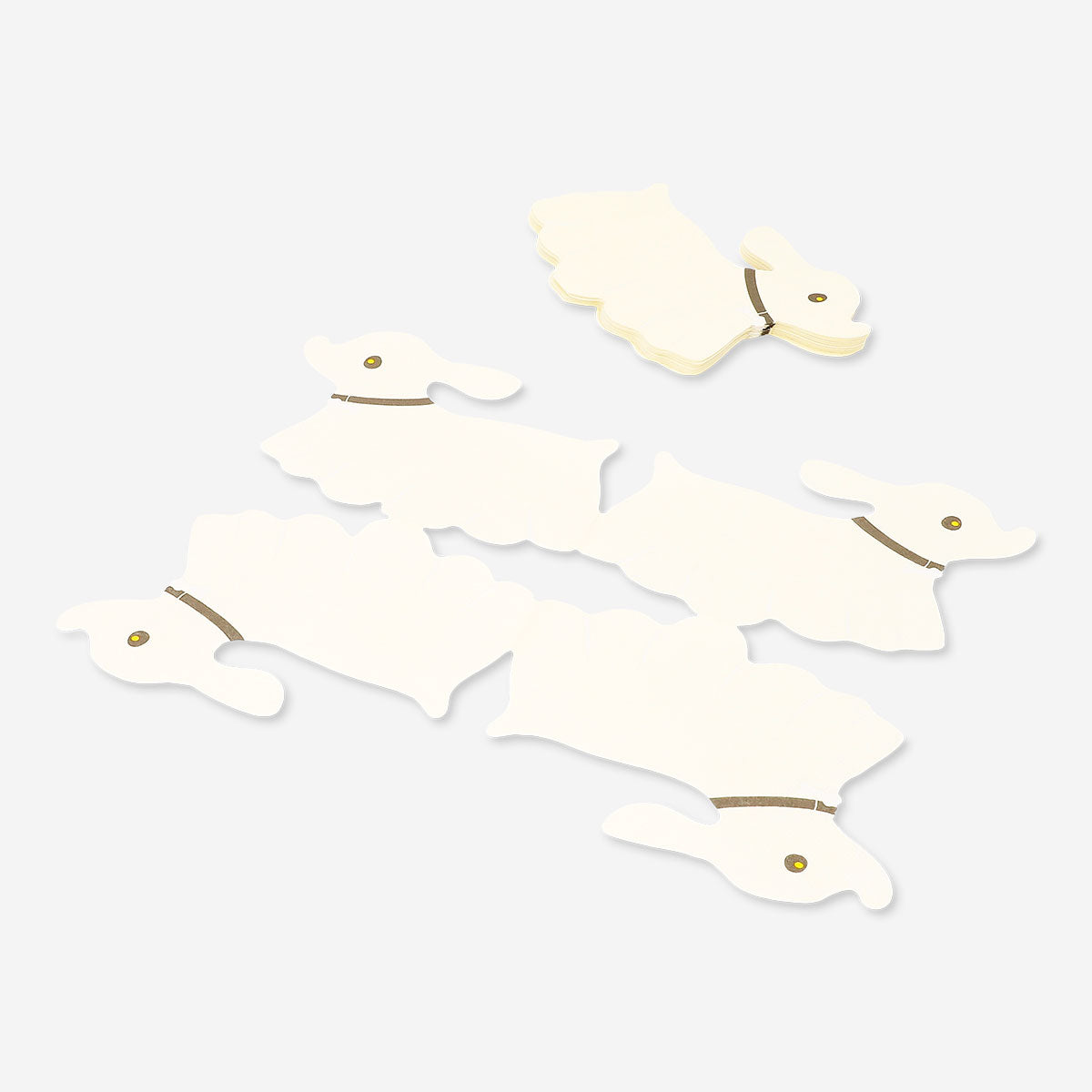 Set of 16 ghost-themed party napkins from Flying Tiger Copenhagen, featuring playful ghost illustrations for Halloween or spooky events.