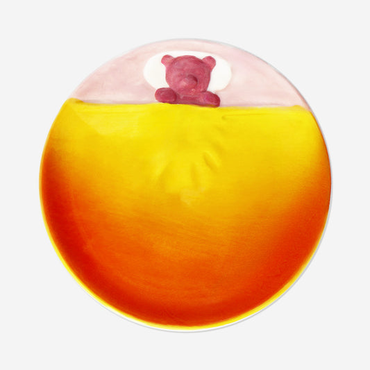 Gradient bear with blanket trinket tray