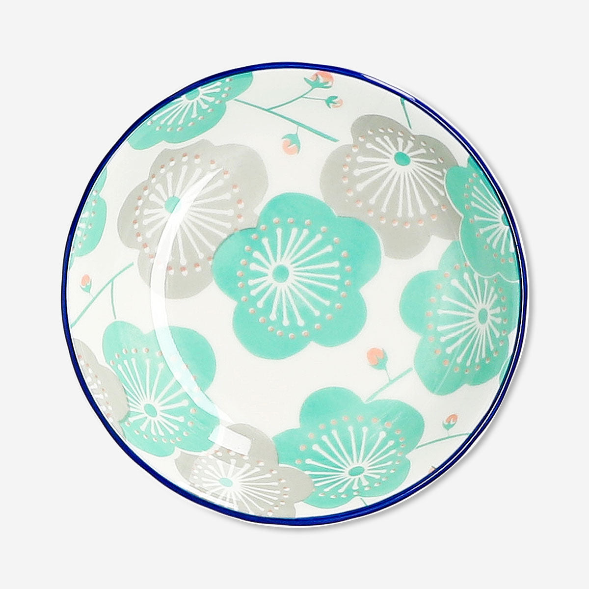 Flying Tiger Copenhagen 14cm flower print kitchen bowl with colorful floral design on ceramic surface.