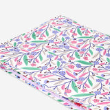Flying Tiger Copenhagen floral storage case, 38x55 cm, with colorful flower pattern for home organization and decorative storage.
