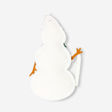 Felt snowlady hanging ornament for home decor with red and white details, featuring a festive winter design by Flying Tiger Copenhagen