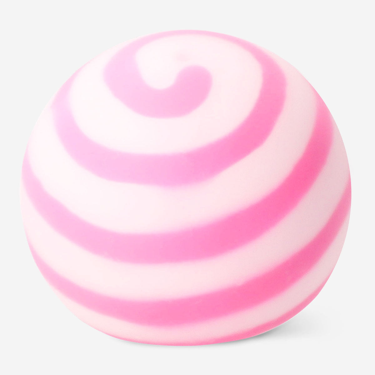 Flying Tiger Copenhagen press me toy with a colorful swirly candy ball design, a fun gadget for sensory play.