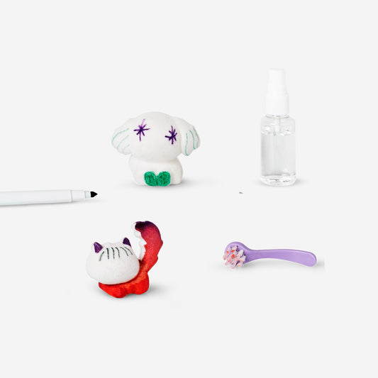 Colour-and-clean plush toys - 2 pcs