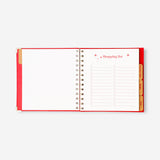 Flying Tiger Copenhagen Christmas planner for office use, featuring festive design and organizational pages for holiday planning.