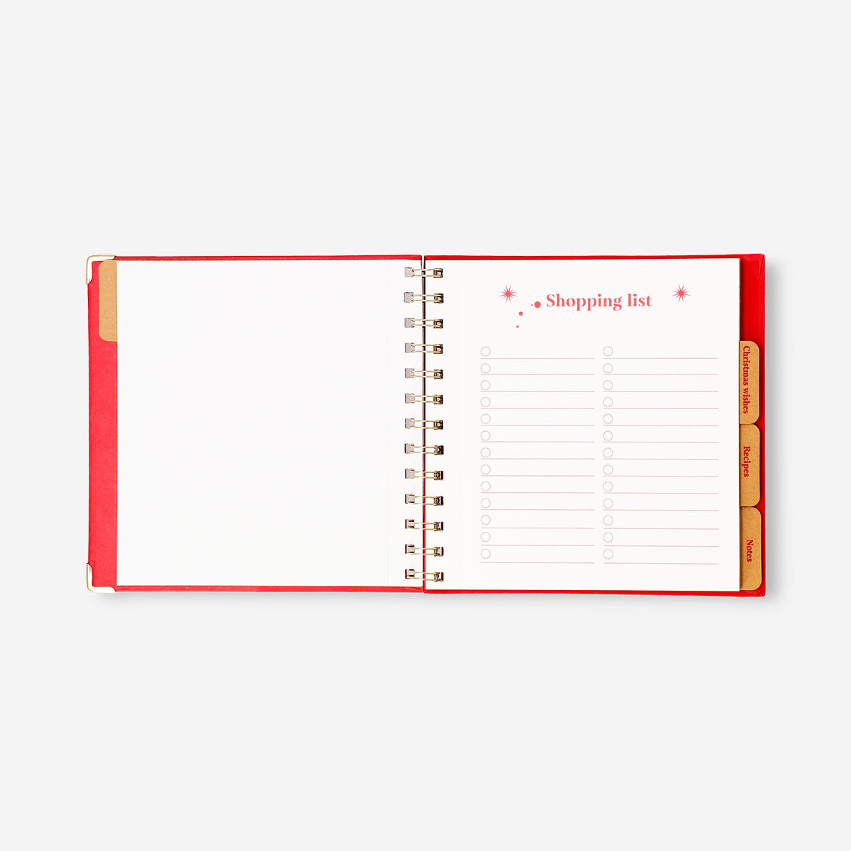 Flying Tiger Copenhagen Christmas planner for office use, featuring festive design and organizational pages for holiday planning.