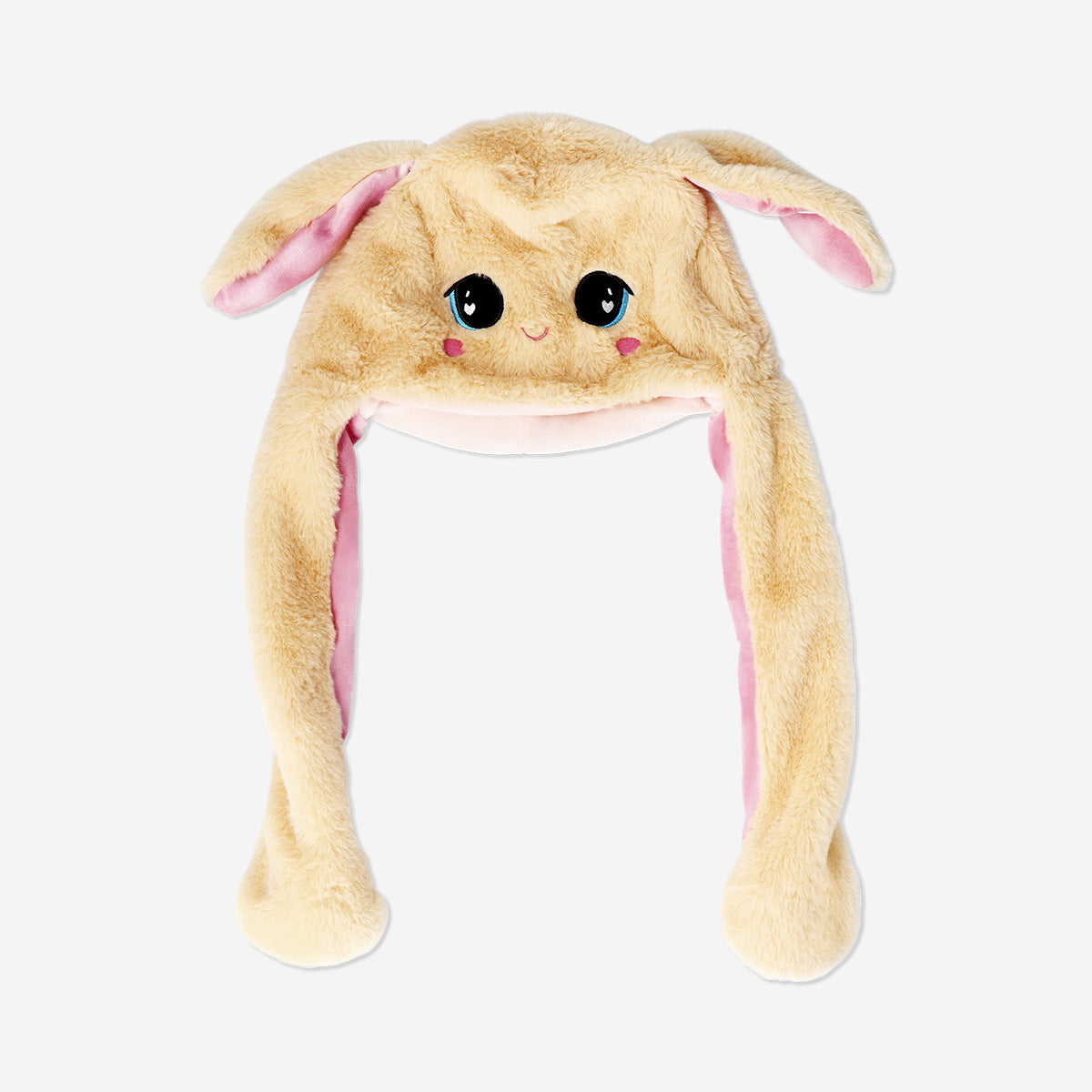 Cappello da coniglietto in peluche con orecchie mobili