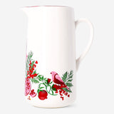 Ceramic jug with festive Christmas print, 1.2-liter capacity, from Flying Tiger Copenhagen, suitable for kitchen use.
