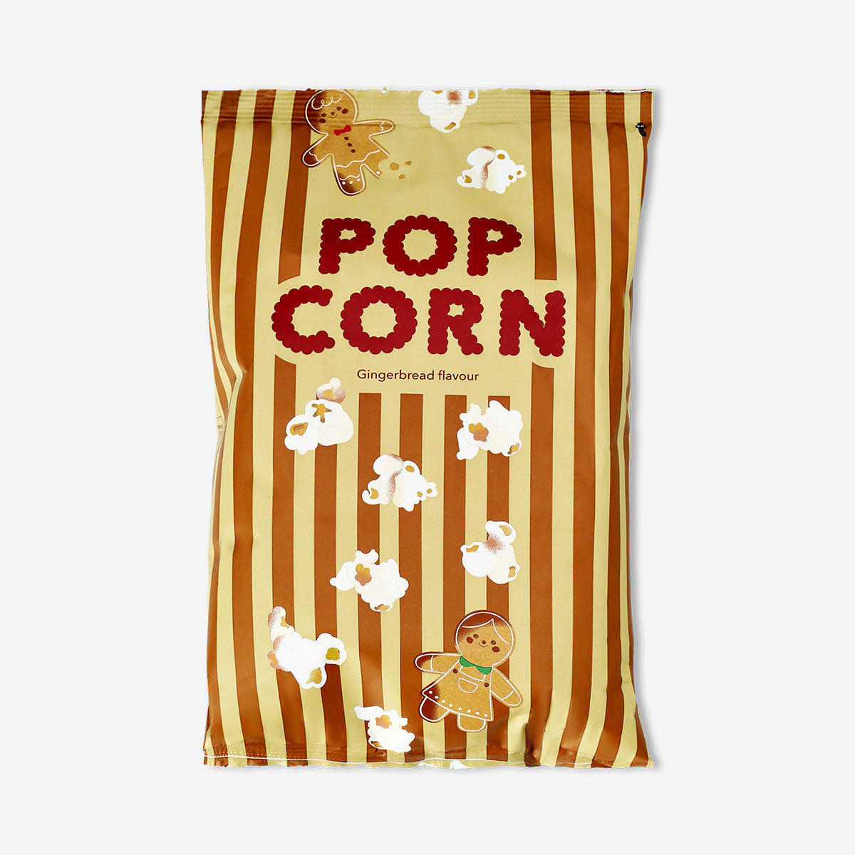 Flying Tiger Copenhagen gingerbread flavour popcorn in a snack bag