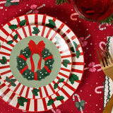 Small plate with Christmas print - 16 cm