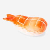Flying Tiger Copenhagen chopstick holder featuring a detailed nigiri prawn design, perfect for kitchen and dining table use.